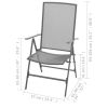 3 Piece Patio Dining Set Steel Anthracite