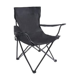 Outdoor Portable Folding Camping Chair (Color: Black, type: Camping Chairs)