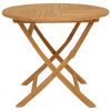 5 Piece Patio Dining Set Solid Teak Wood