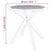 5 Piece Patio Dining Set Solid Wood Acacia